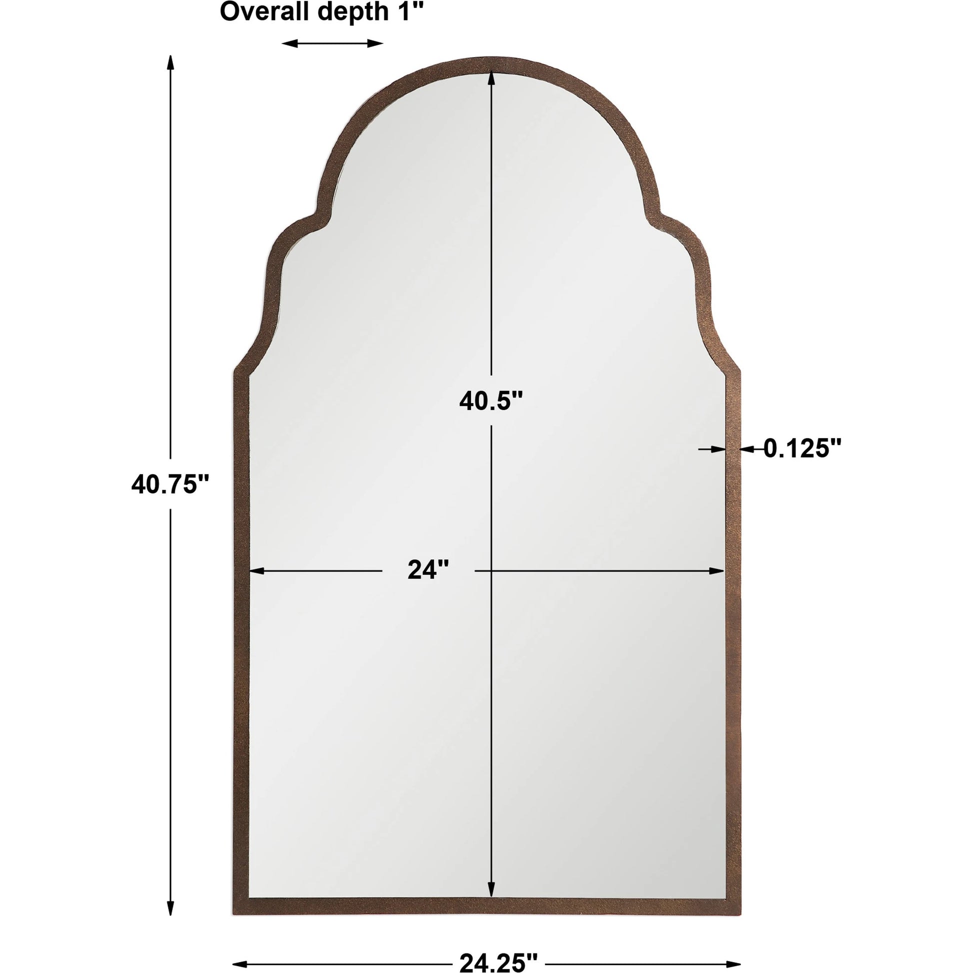 Brayden Arch Metal Mirror by Uttermost. Made from unique in a eclectic & global style.