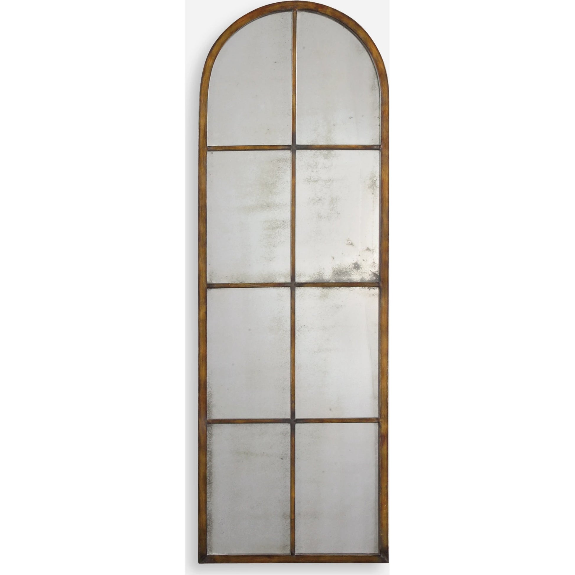 Amiel Mirror by Uttermost in brown. Made from metal in a modern style.