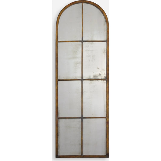 Amiel Mirror by Uttermost in brown. Made from metal in a modern style.
