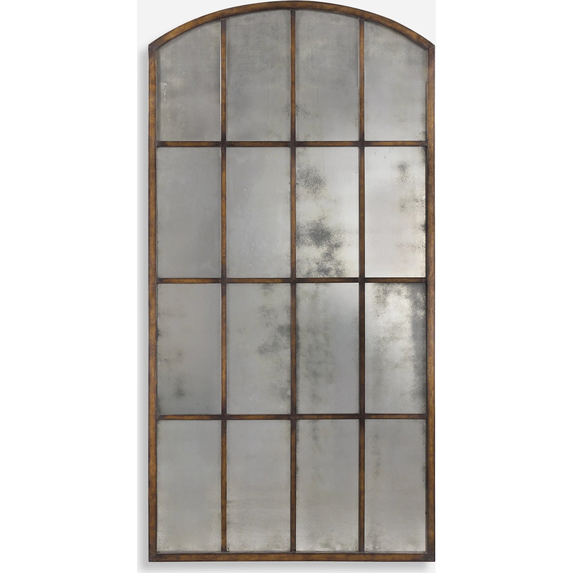 Amiel Antique Arch Mirror by Uttermost. Made from metal, glass, mdf in a cottage & farmhouse style.
