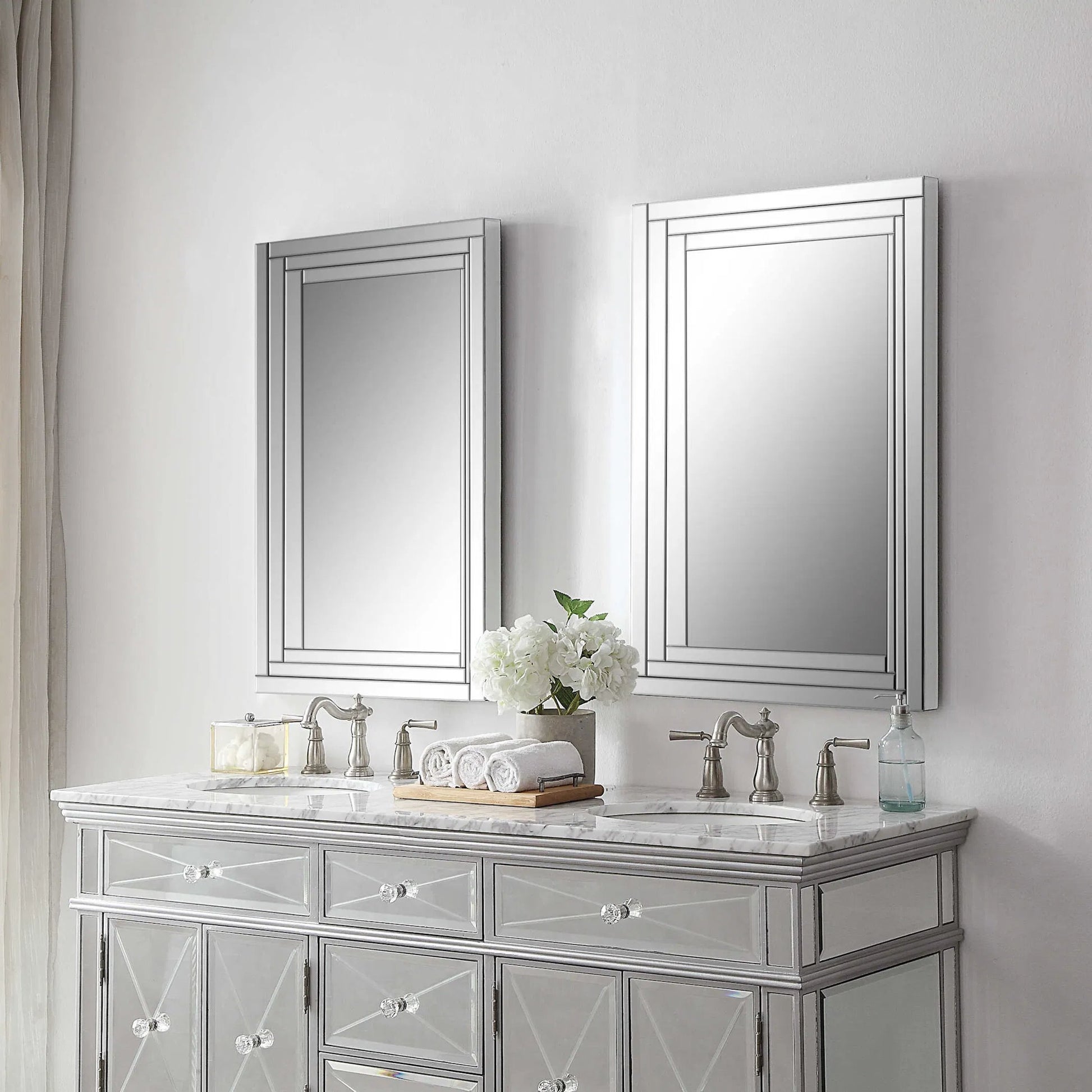 Alanna Frameless Vanity Mirror by Uttermost. Made from glass, mdf in a modern style.