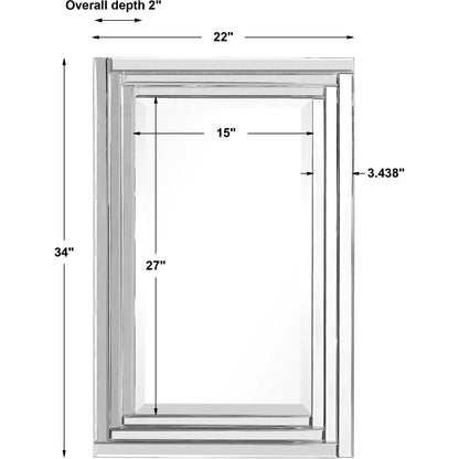 Alanna Frameless Vanity Mirror by Uttermost. Made from glass, mdf in a modern style.