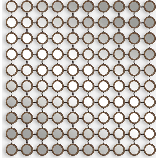 Dinuba Champagne Mirror by Uttermost in silver. Made from metal in a modern style.