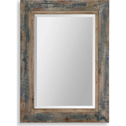 Bozeman Mirror by Uttermost in blue. Made from mirror, fir, mdf in a cottage & farmhouse style.