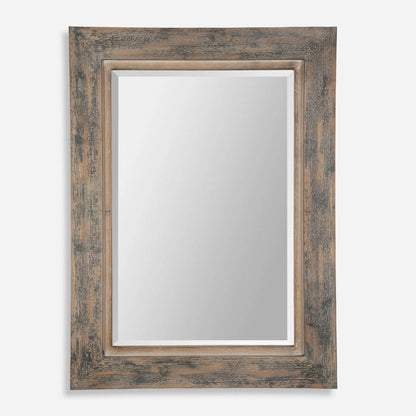 Bozeman Mirror by Uttermost in blue. Made from mirror, fir, mdf in a cottage & farmhouse style.