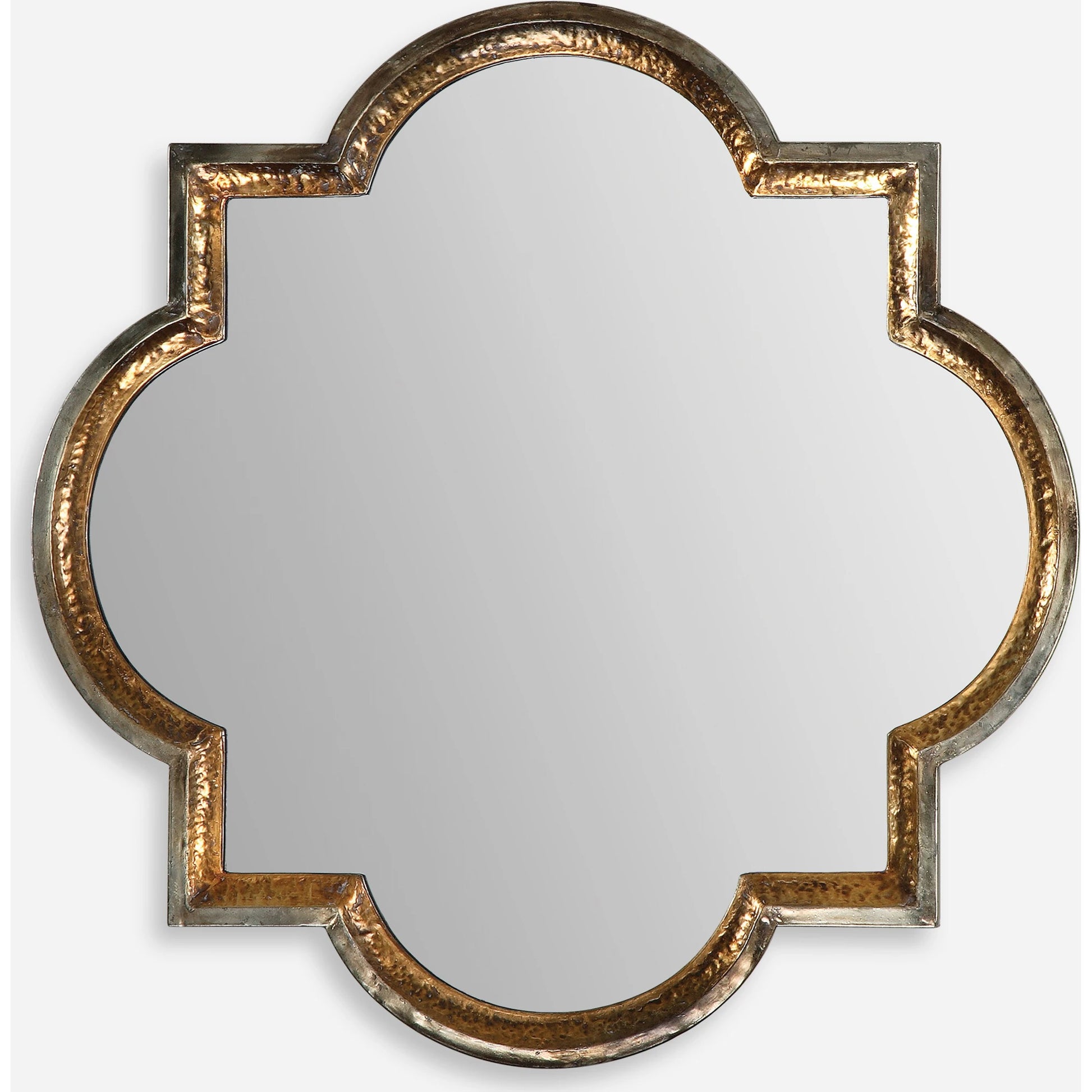 Lourosa  Mirror by Uttermost in gold. Made from metal in a traditional style.