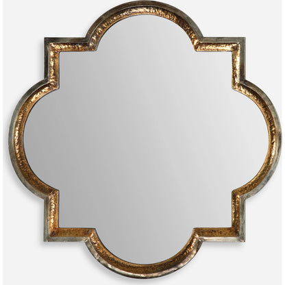 Lourosa  Mirror by Uttermost in gold. Made from metal in a traditional style.