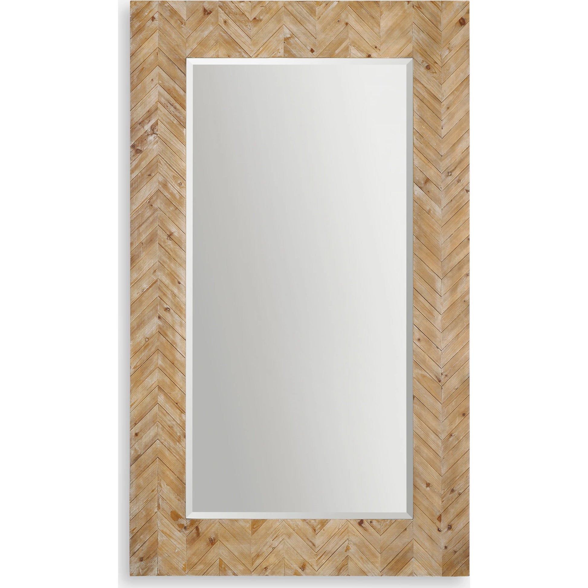 Demetria Oversized Wooden Mirror by Uttermost. Made from fir, mdf, glass in a cottage & farmhouse style.