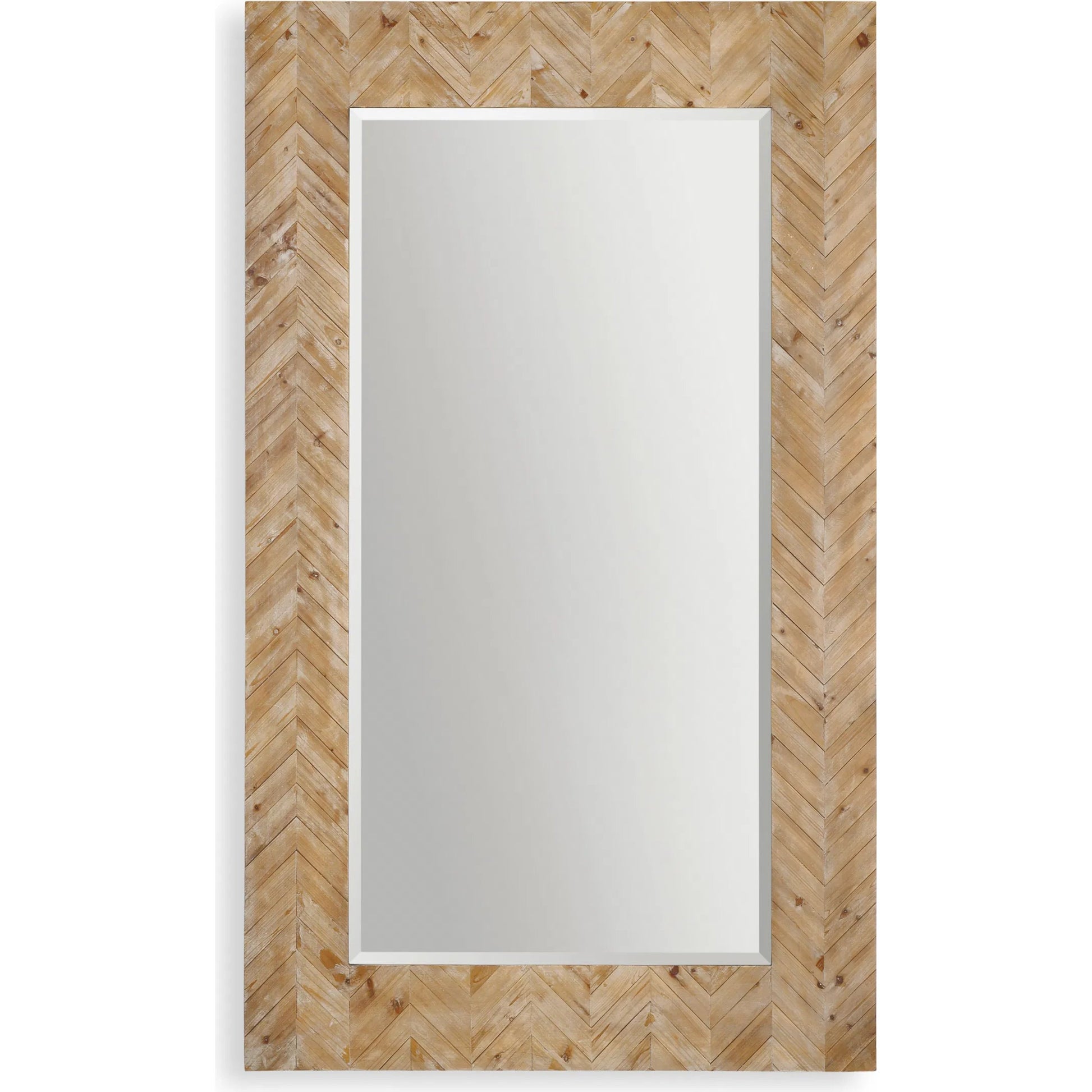 Demetria Oversized Wooden Mirror by Uttermost. Made from fir, mdf, glass in a cottage & farmhouse style.