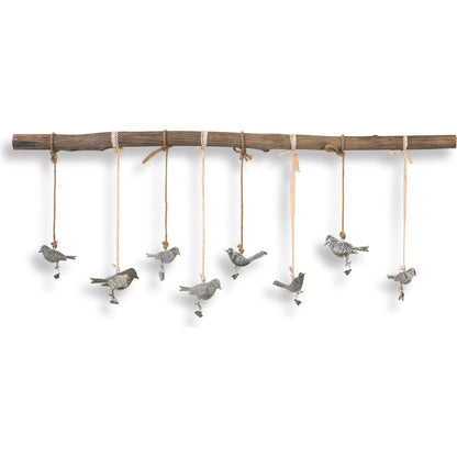 Birds on a Branch Wall Art by Uttermost in multi. Made from elm in a cottage & farmhouse style.