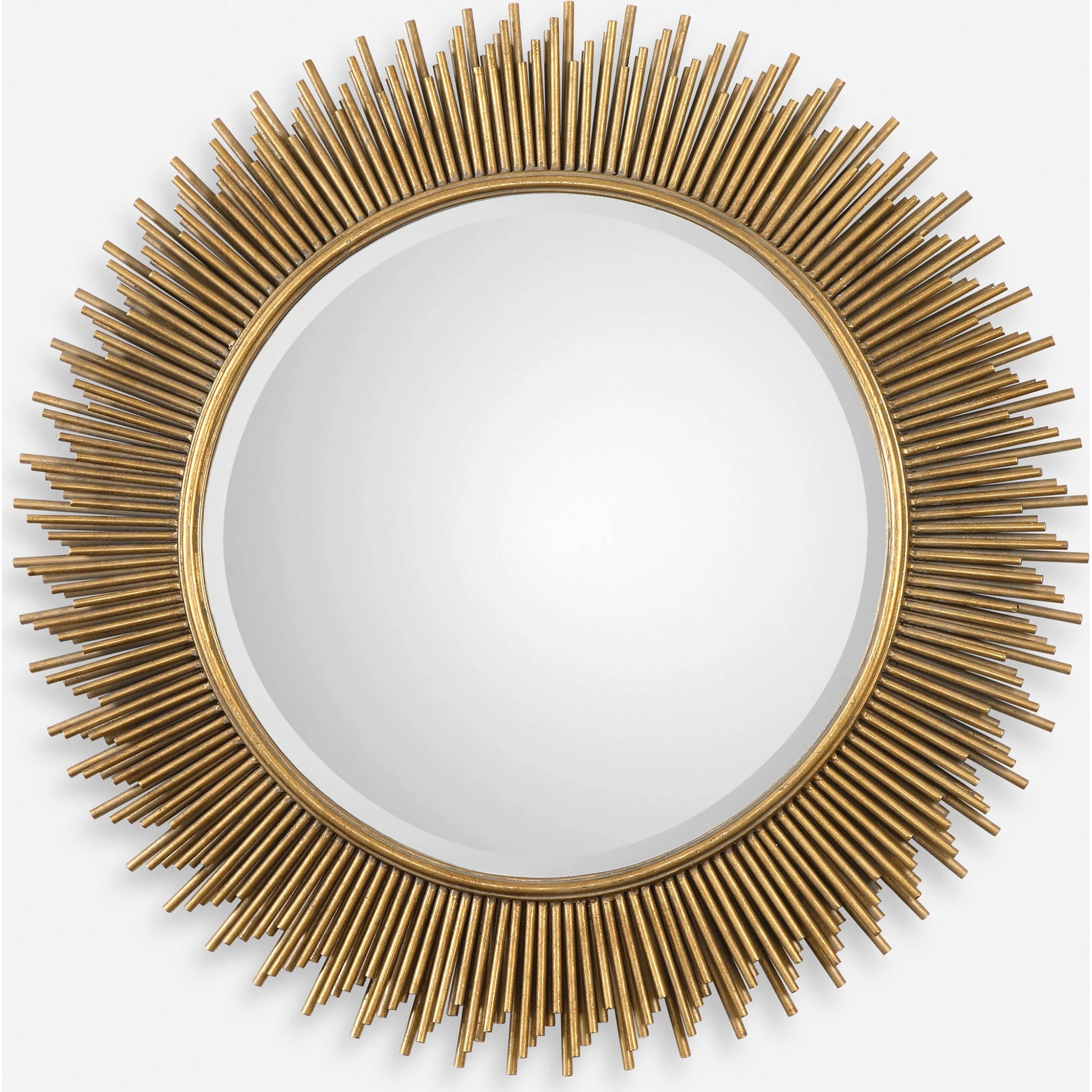 Marlo Mirror by Uttermost in gold. Made from iron, mirror, mdf in a modern style.