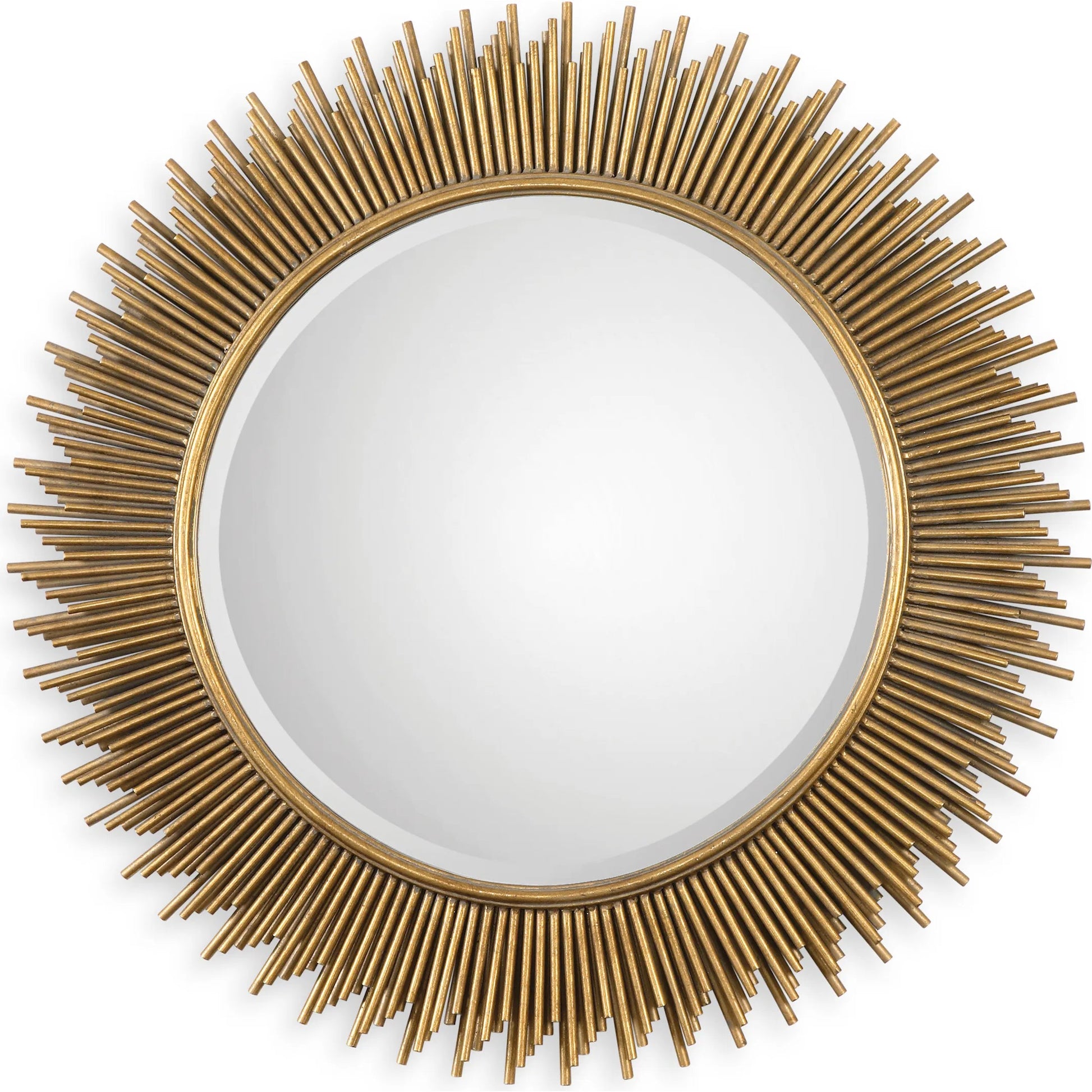 Marlo Mirror by Uttermost in gold. Made from iron, mirror, mdf in a modern style.