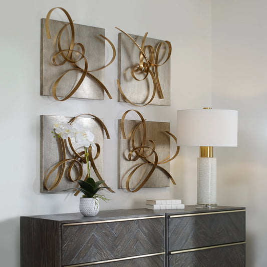 Harmony Metal Wall Art (Set of 2) by Uttermost in multi and metal. Made from metal in a modern style.