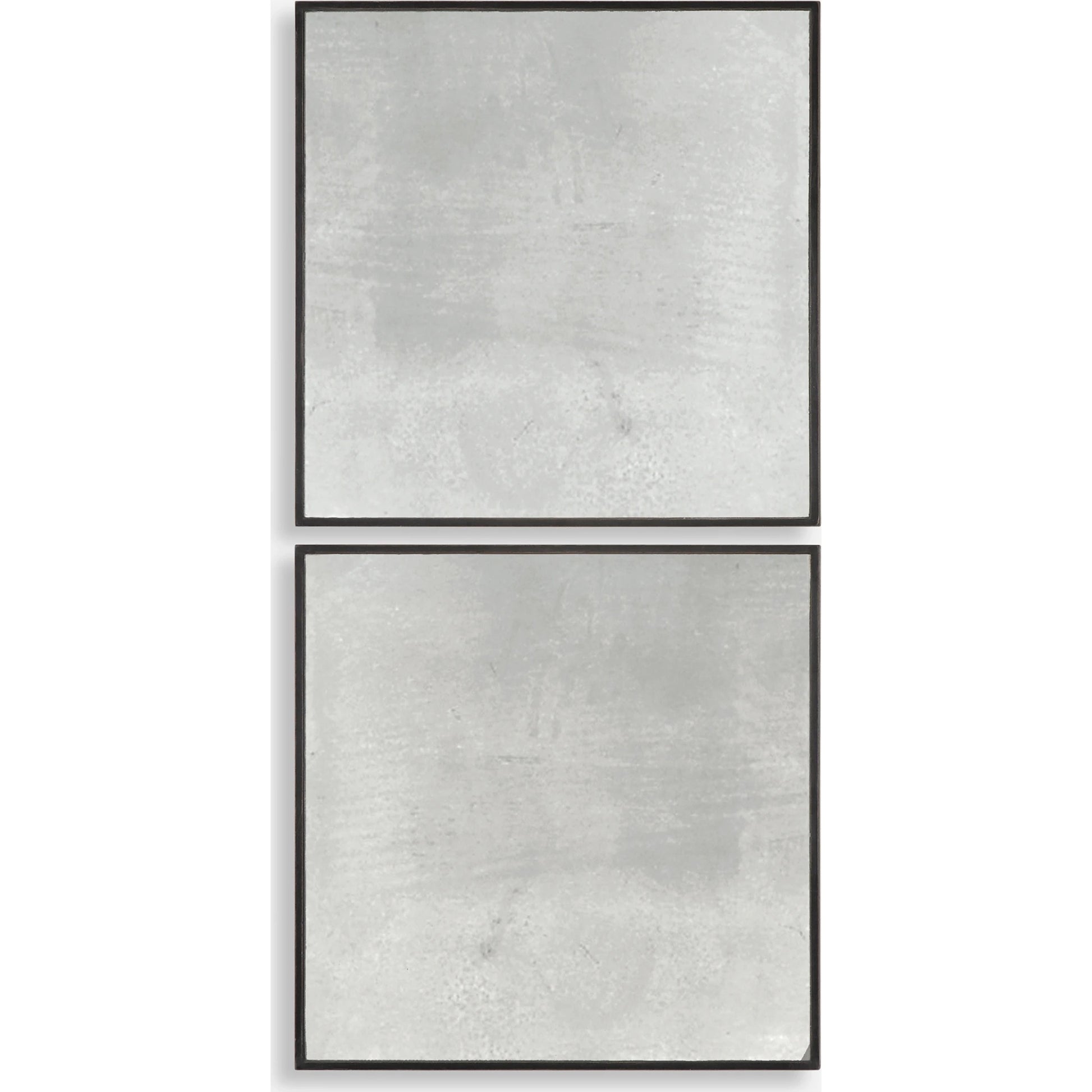 Matty Antiqued Square Mirrors (Set of 2) by Uttermost. Made from mdf in a modern style.