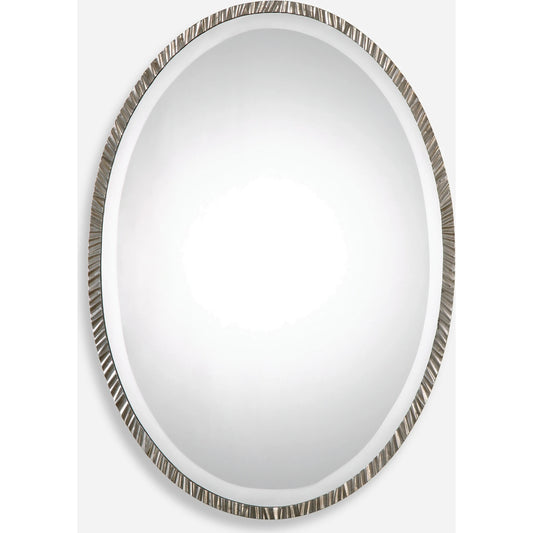 Annadel Oval Wall Mirror by Uttermost. Made from metal, mdf, mirror in a modern style.