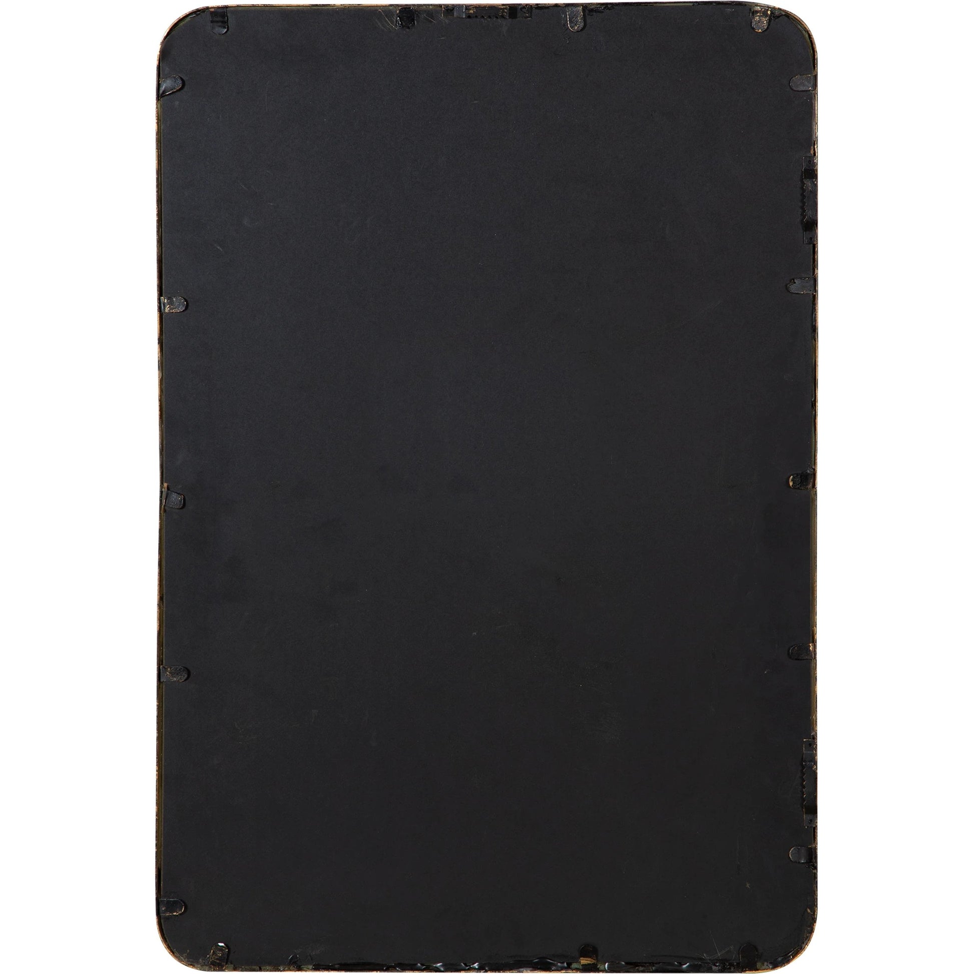 Crofton Vanity Mirror by Uttermost in gold. Made from metal in a modern style.