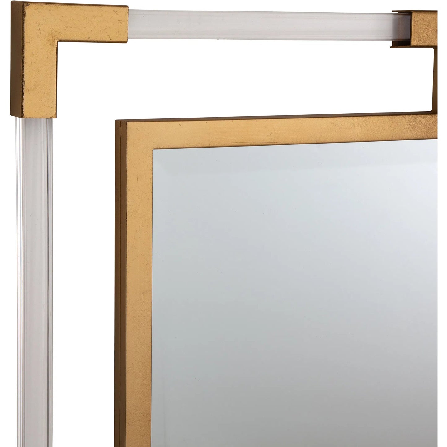 014 S-251805 | Closeup | Balkan Wall Mirror by Uttermost in gold. Made from mirror, acrylic, metal, mdf in a modern style.