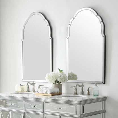 Brayden Frameless Arched Mirror by Uttermost. Made from mirror, mdf in a transitional style.