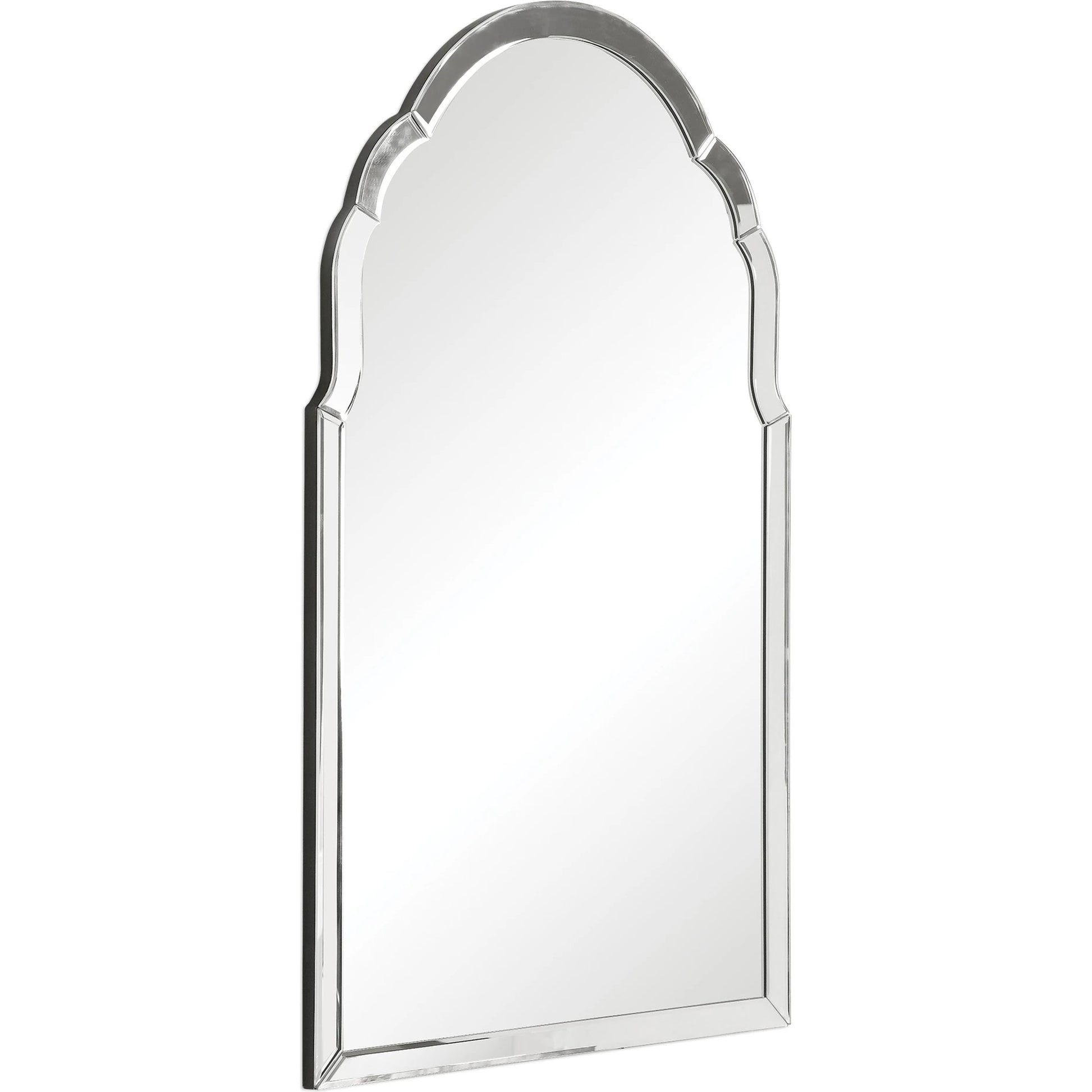 Brayden Frameless Arched Mirror by Uttermost. Made from mirror, mdf in a transitional style.