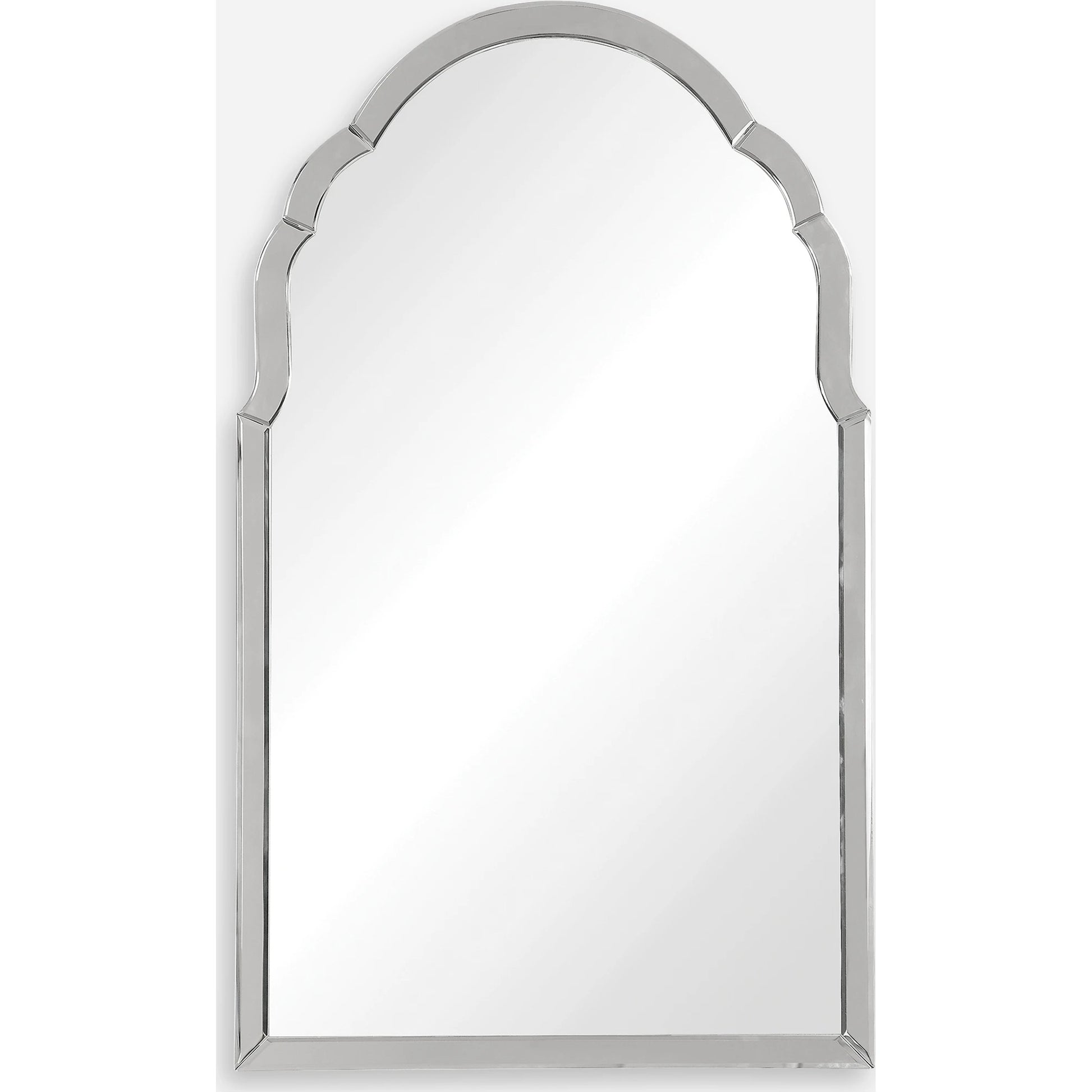 Brayden Frameless Arched Mirror by Uttermost. Made from mirror, mdf in a transitional style.