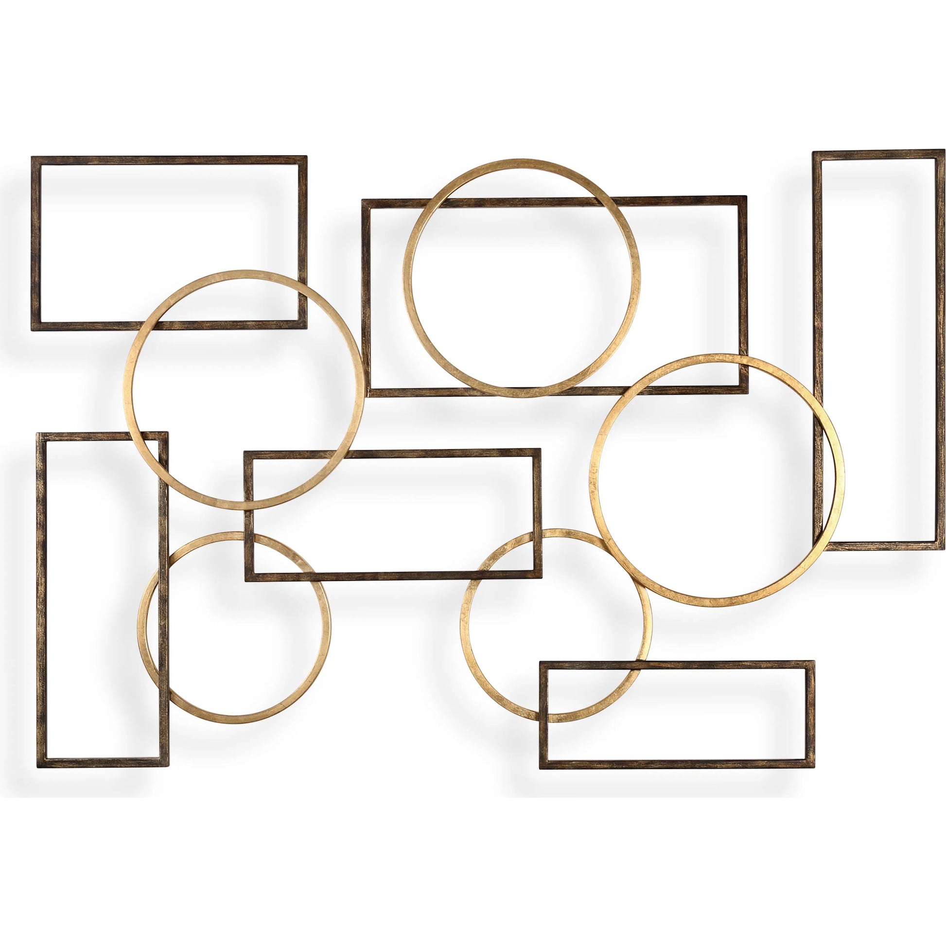 Elias Wall Art by Uttermost in multi and gold. Made from iron in a modern style.