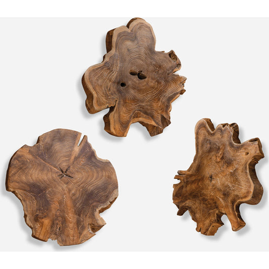 Kalani Teak Wall Art by Uttermost in multi and teak. Made from teak wood with iron metal in a rustic style.