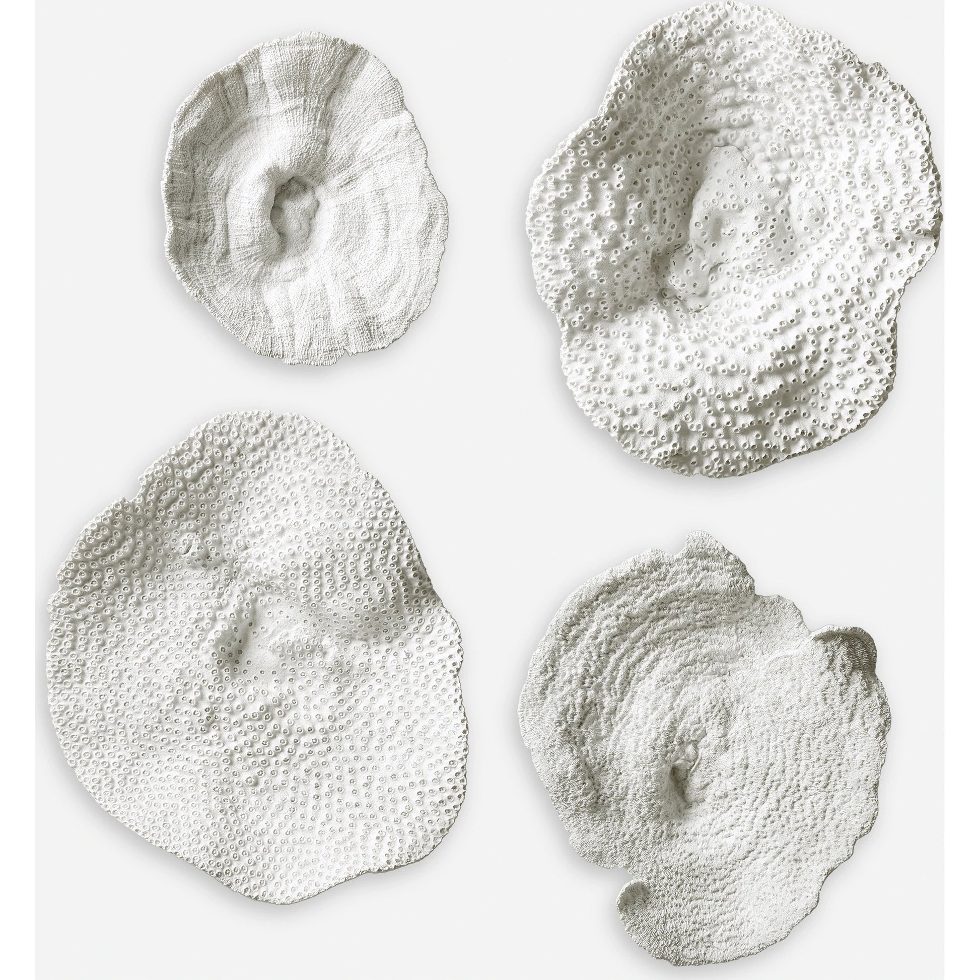 Sea Coral Wall Art (Set of 4) by Uttermost in multi. Made from polyresin in a coastal style.