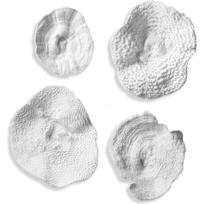 Sea Coral Wall Art (Set of 4) by Uttermost in multi. Made from polyresin in a coastal style.