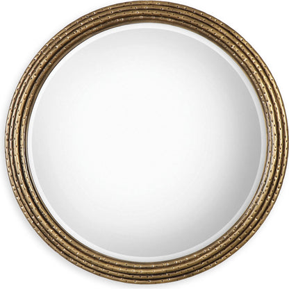 Spera Mirror by Uttermost in gold. Made from iron, mdf, mirror in a modern style.