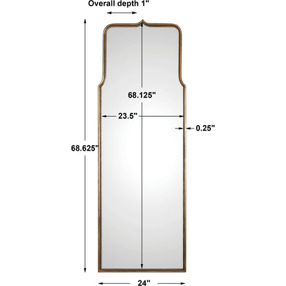 Adelasia Mirror by Uttermost in gold. Made from metal, glass, mdf in a transitional style.