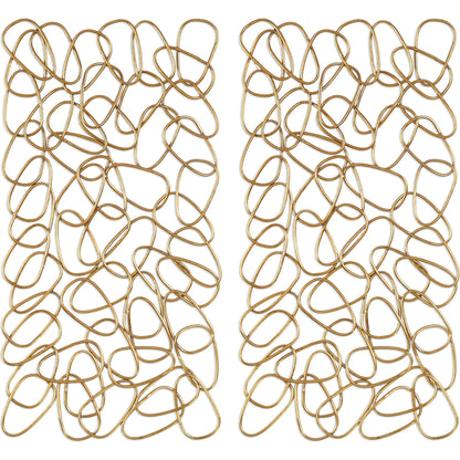 In the Loop Gold Wall Art (Set of 2) by Uttermost in multi and gold. Made from iron in a modern style.
