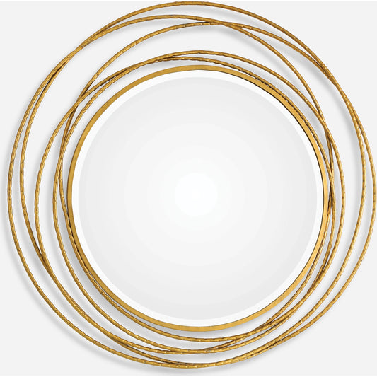 Whirlwind Mirror by Uttermost. Made from iron, mdf, glass in a modern style.