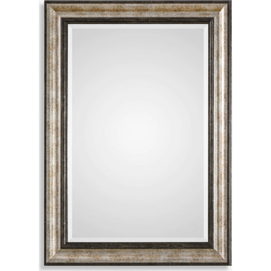 Shefford Antiqued Silver Mirror by Uttermost in silver. Made from plastic, mdf, mirror in a traditional style.