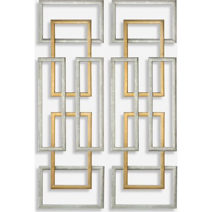 Aerin Geometric Wall Art by Uttermost in multi. Made from iron in a modern style.