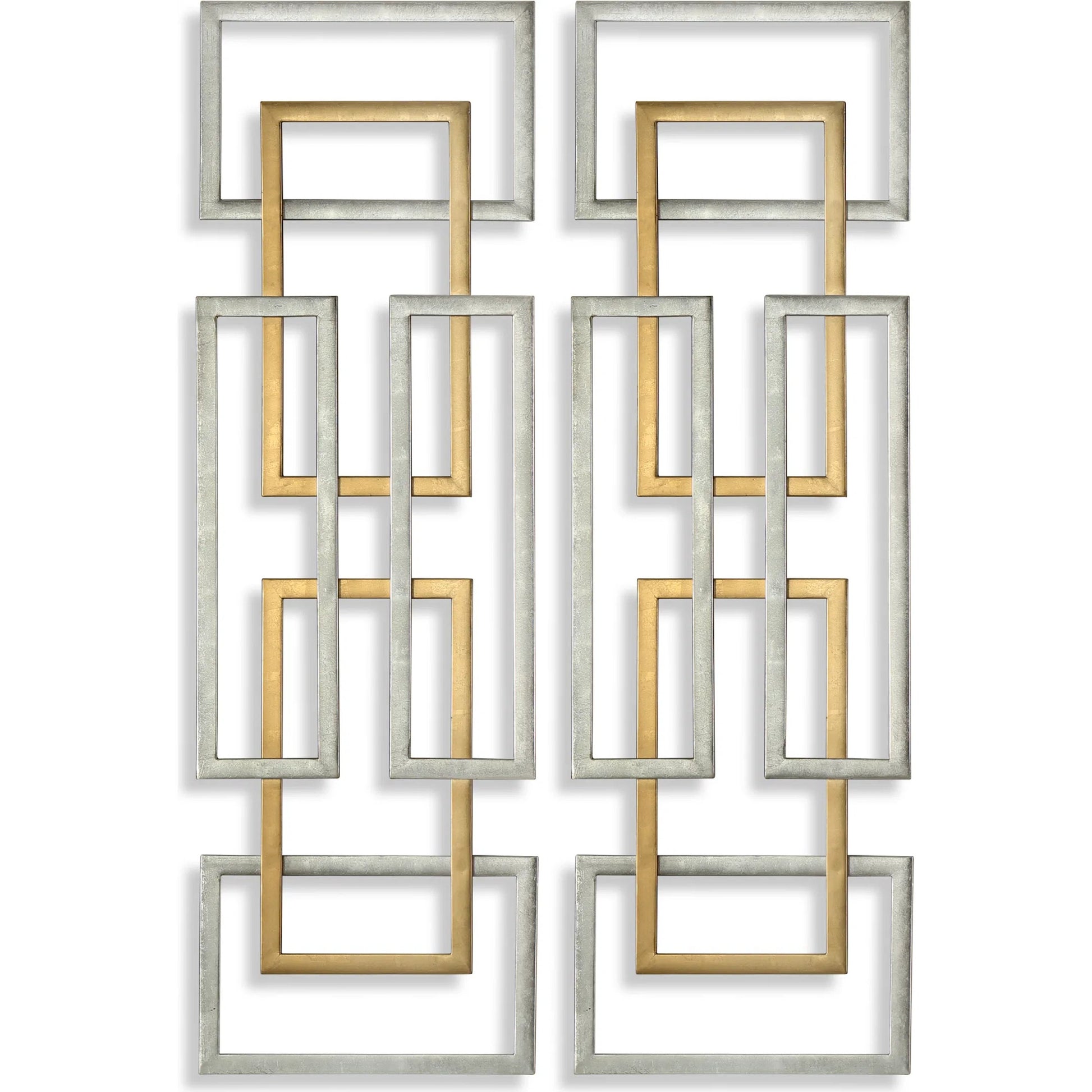 Aerin Geometric Wall Art (Set of 2) by Uttermost in multi. Made from iron in a modern style.