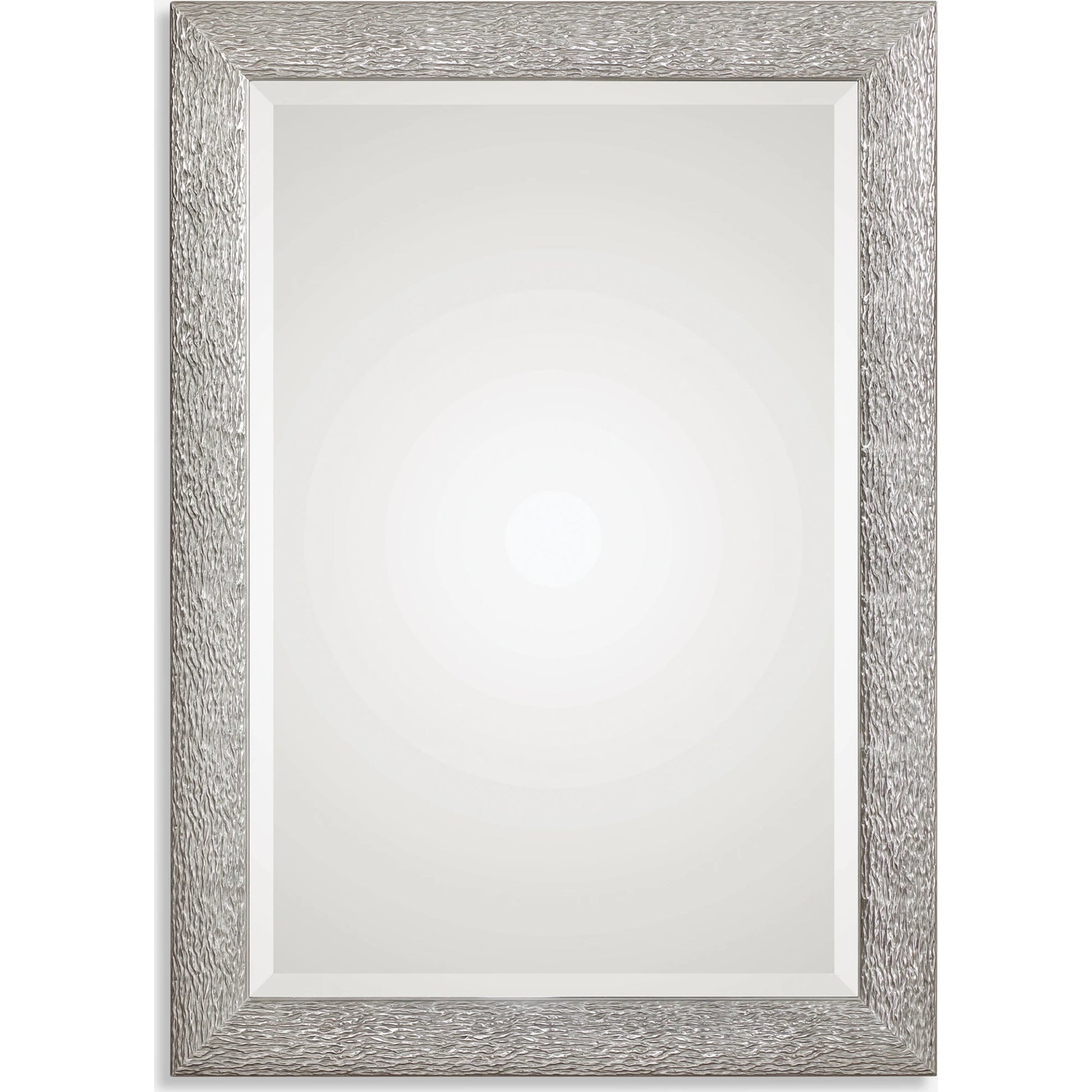 Mossley Mirror by Uttermost in silver. Made from mdf, glass, paper in a modern style.