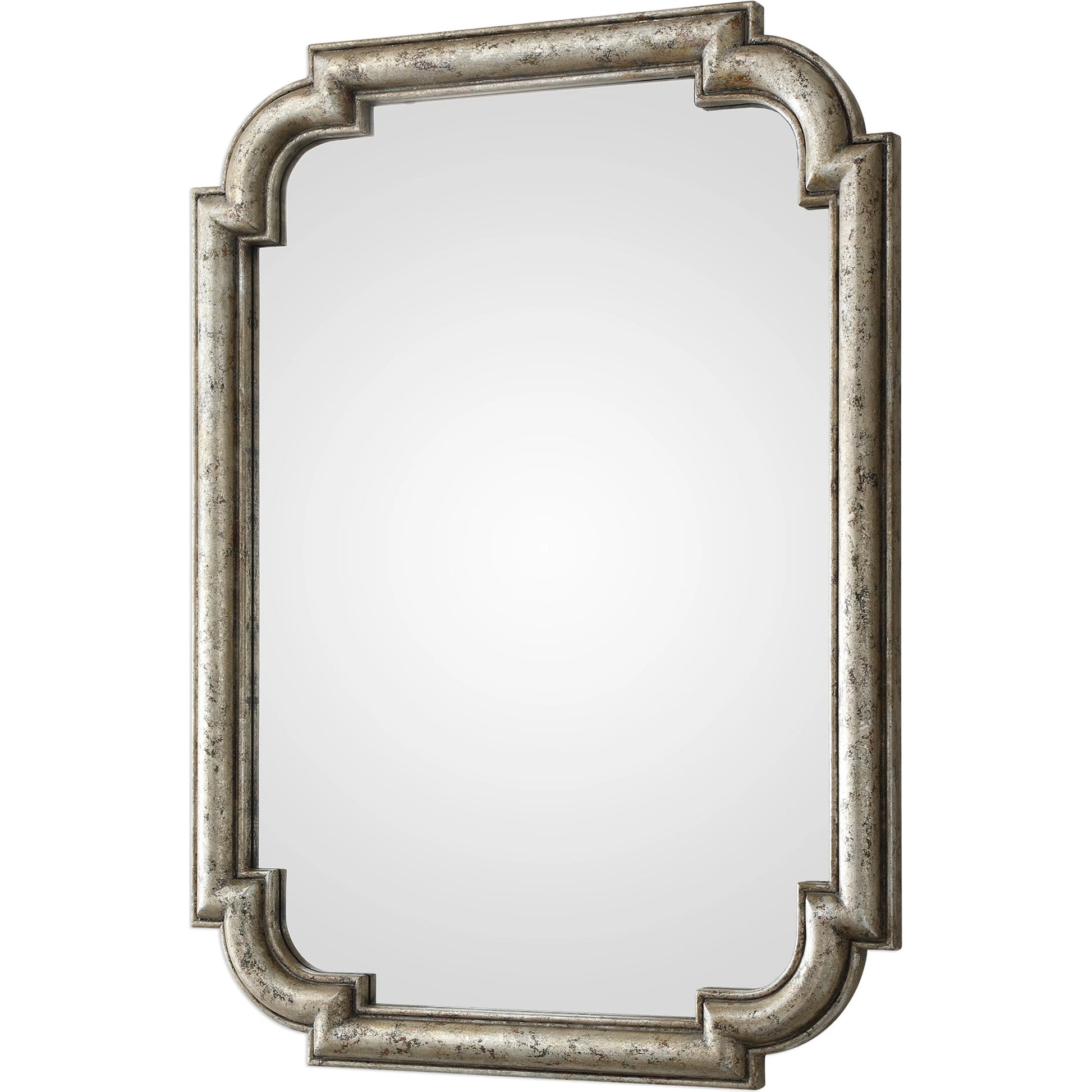Calanna Mirror by Uttermost in silver. Made from mdf, mirror in a traditional style.