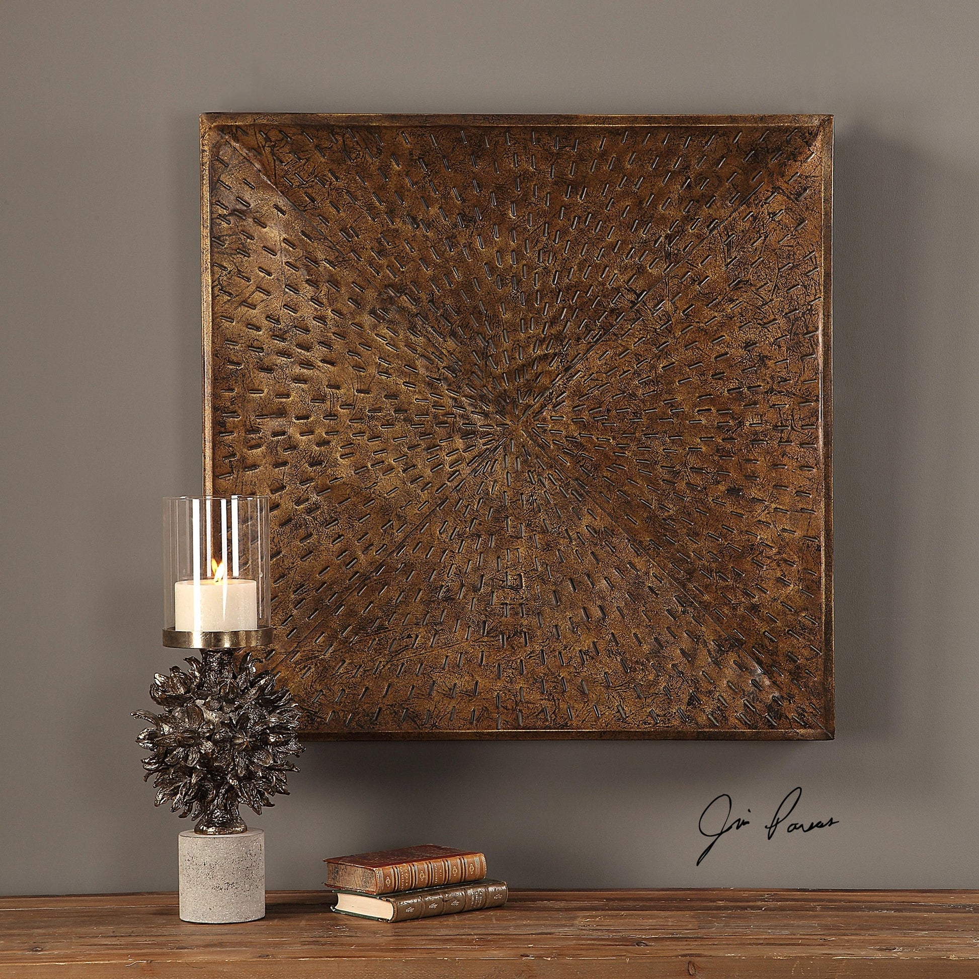 Blaise Wall Art by Uttermost in multi and bronze. Made from iron in a eclectic & global style.