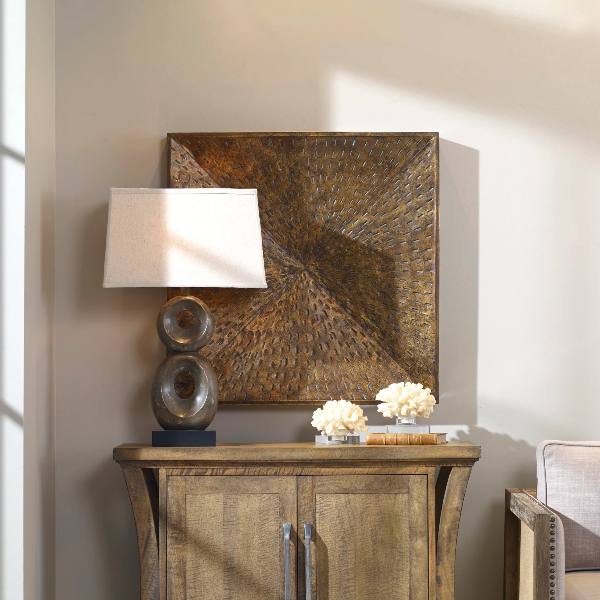 Blaise Wall Art by Uttermost in multi and bronze. Made from iron in a eclectic & global style.