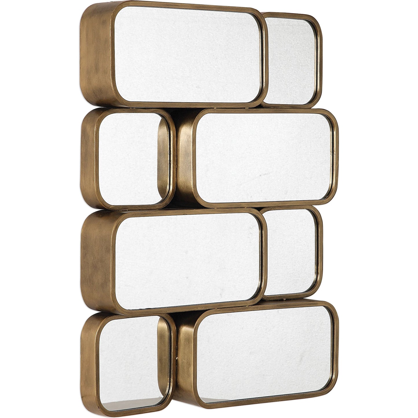 002 S-328818 | Additional Silo | Canute Mirror by Uttermost in gold. Made from mirror, mdf, iron in a modern style.