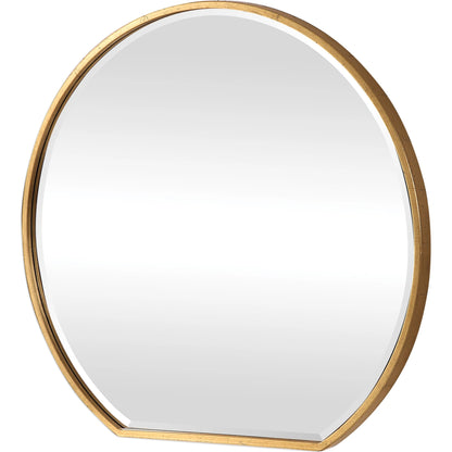 Cabell Mirror by Uttermost in gold. Made from steel, mdf, mirror in a modern style.