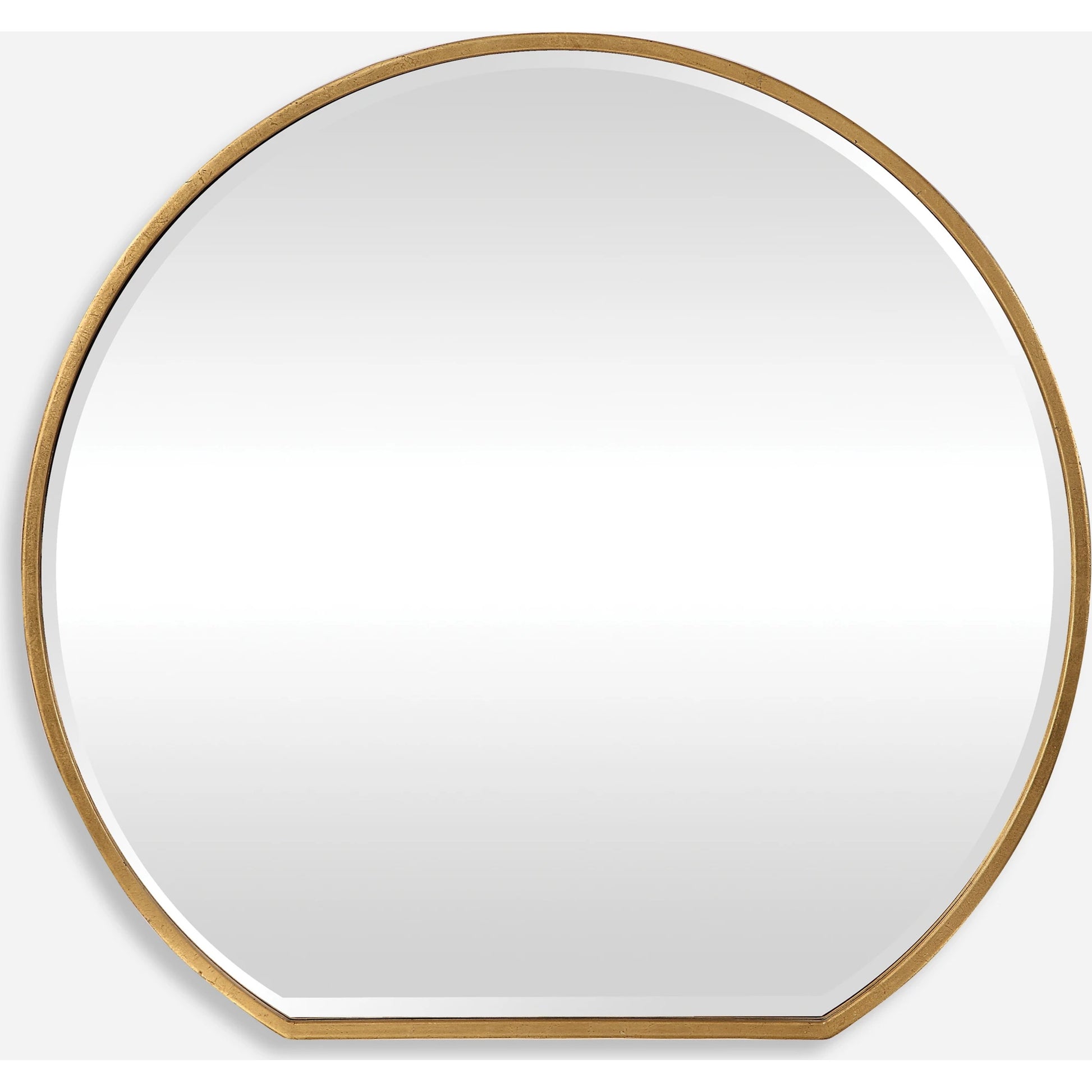 Cabell Mirror by Uttermost in gold. Made from steel, mdf, mirror in a modern style.