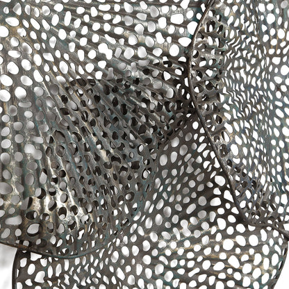 Ripley Metal Leaf Wall Art by Uttermost. Made from iron in a modern style.