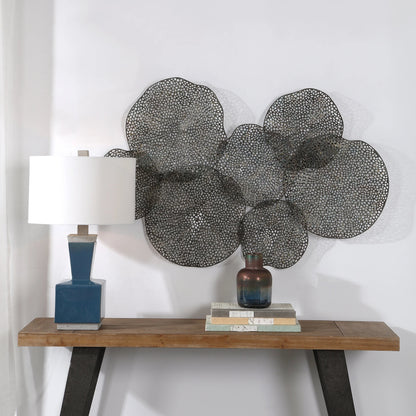 Ripley Metal Leaf Wall Art by Uttermost. Made from iron in a modern style.