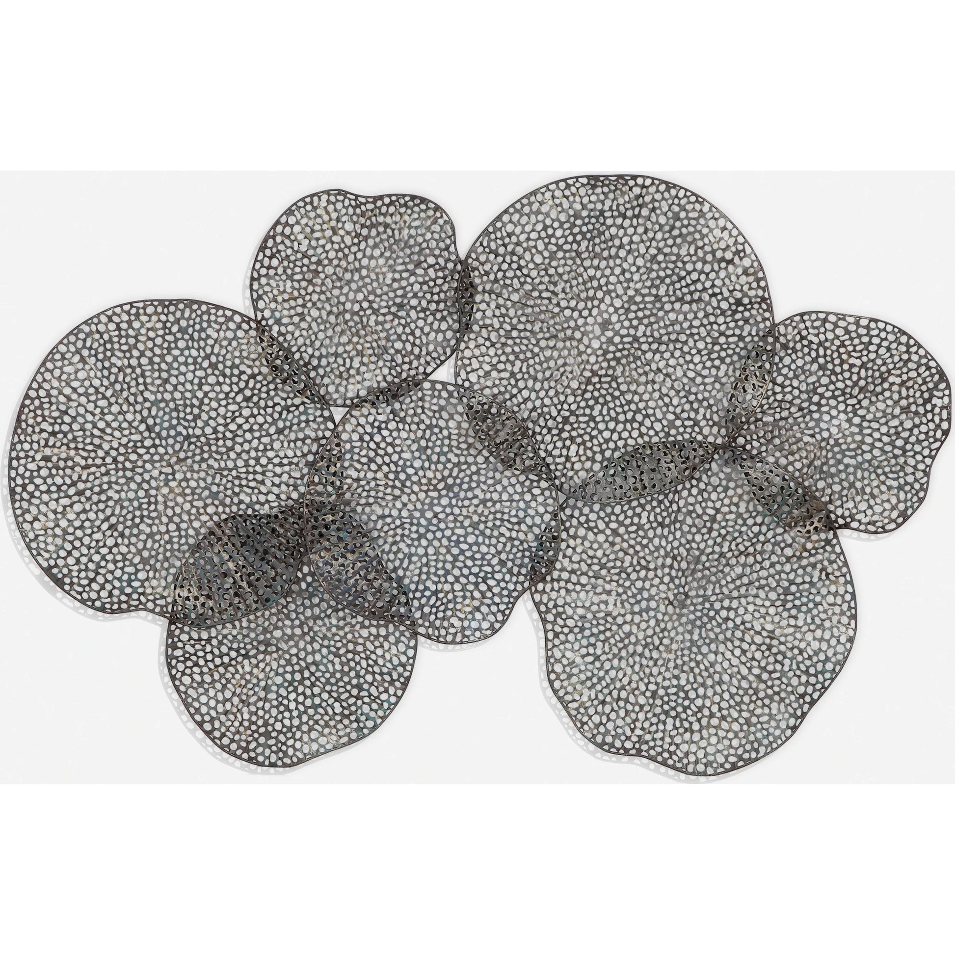 Ripley Metal Leaf Wall Art by Uttermost. Made from iron in a modern style.