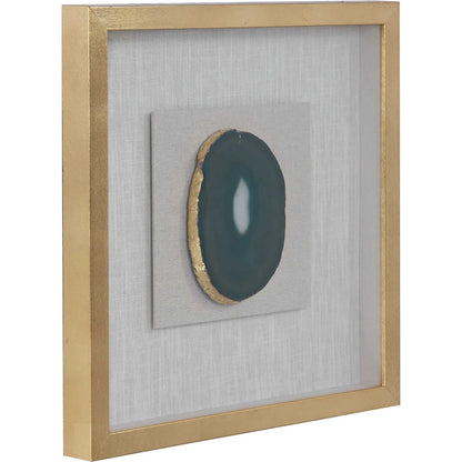 Keeva Agate Stone Shadow Box by Uttermost. Made from pine, agate, glass, mdf, linen in a eclectic & global style.