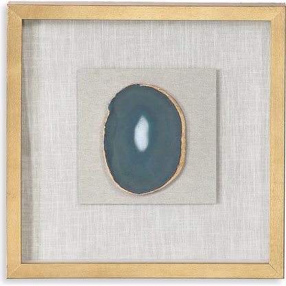 Keeva Agate Stone Shadow Box by Uttermost. Made from pine, agate, glass, mdf, linen in a eclectic & global style.
