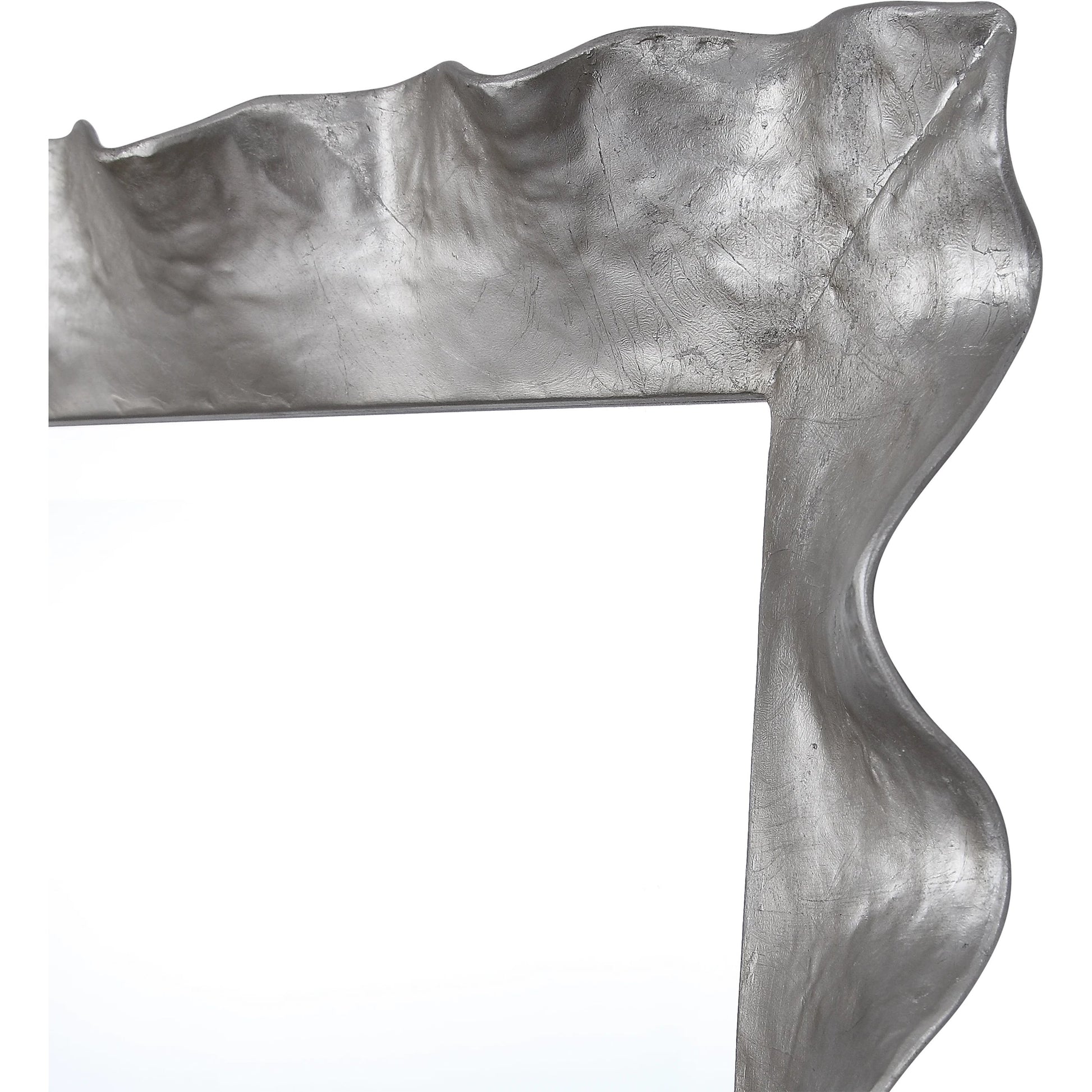 Haya Vanity Mirror by Uttermost in silver. Made from mirror, iron, mdf in a transitional style.