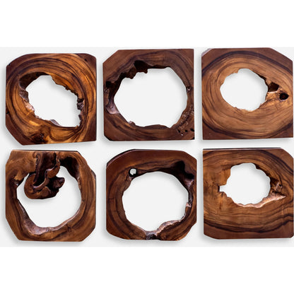 Adlai Wood Wall Art by Uttermost in multi. Made from suar wood in a modern style.