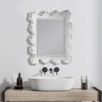 Sea Coral Coastal Mirror by Uttermost. Made from glass, resin in a transitional style.